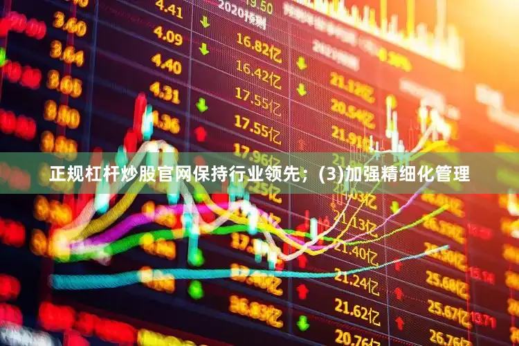 正规杠杆炒股官网保持行业领先；(3)加强精细化管理